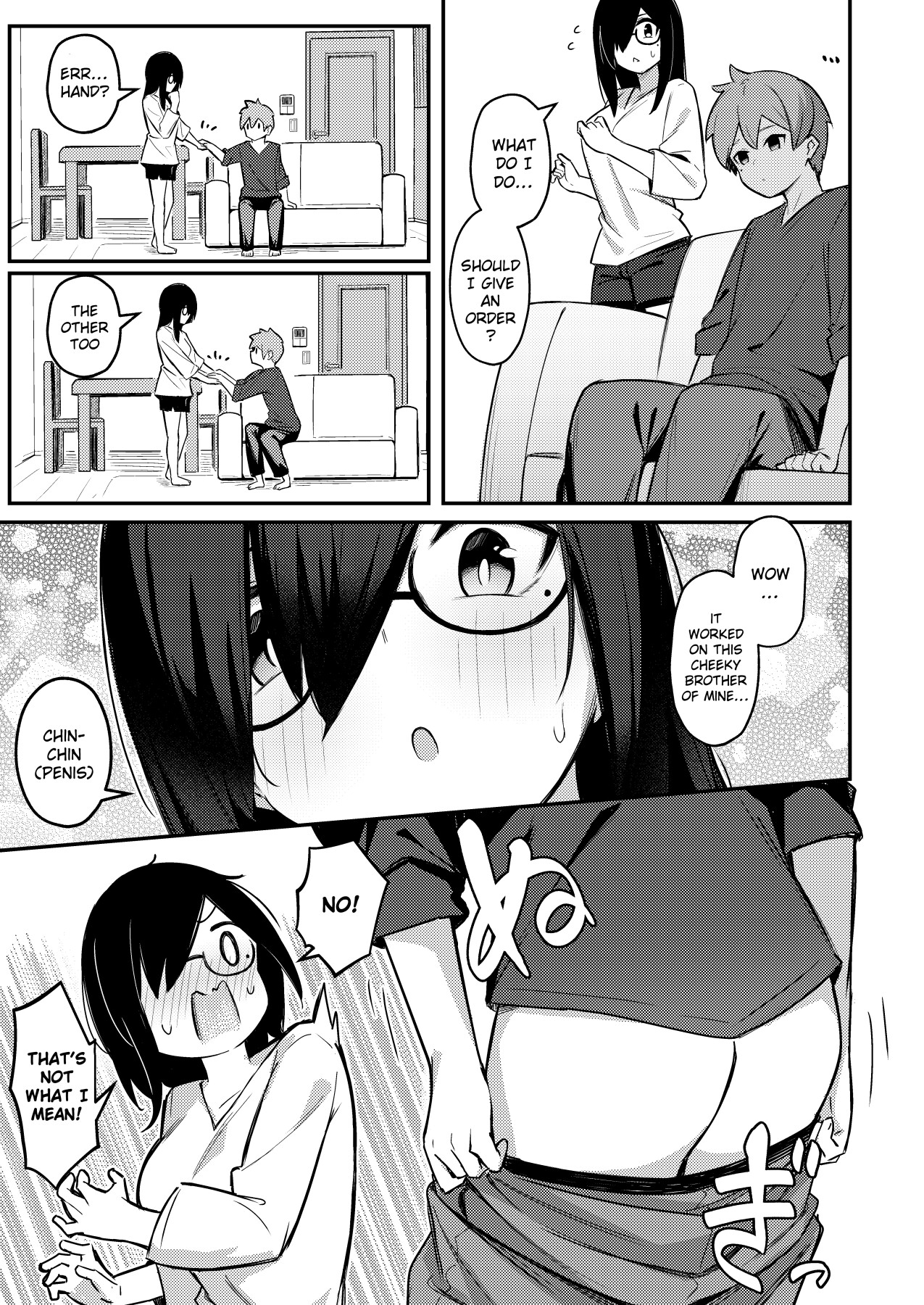 Hentai Manga Comic-The Gloomy Big Breasted Sister Uses Hypno to Make Her Brother Cheat On His Girlfriend With Her-Read-10